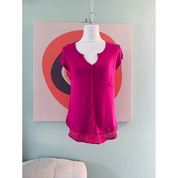 Anthropologie Bordeaux Top - Picture 2 of 9